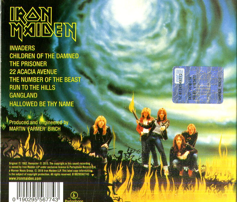 Iron Maiden - The Number Of The Beast (Remastered) Cd 0190295567743