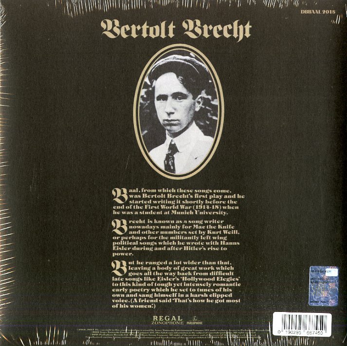 Bowie David - In Bertolt Brecht'S Baal (10") Lp 0190295667450