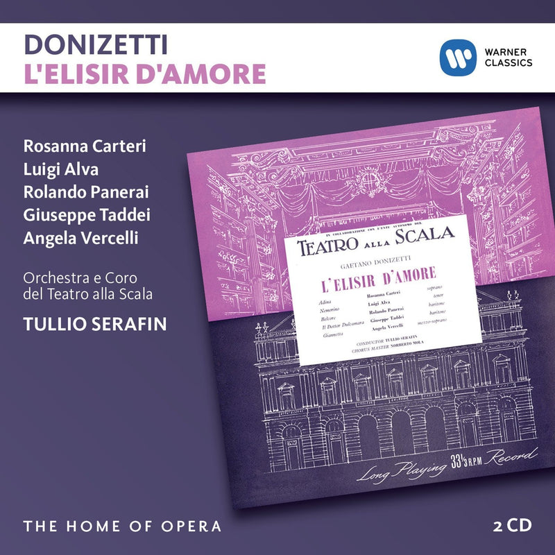 Tullio Serafin( Direttore), Orchestra E Coro Del Teatro Alla Scala - L'Elisir D'Amore (Opera Completa) Cd 0190295735906