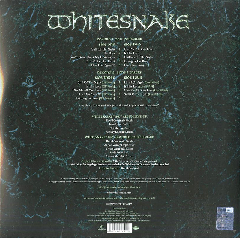 Whitesnake - 1987 (30Th Anniversary Edt.) Vinile LP - Vinyl record 0190295785178