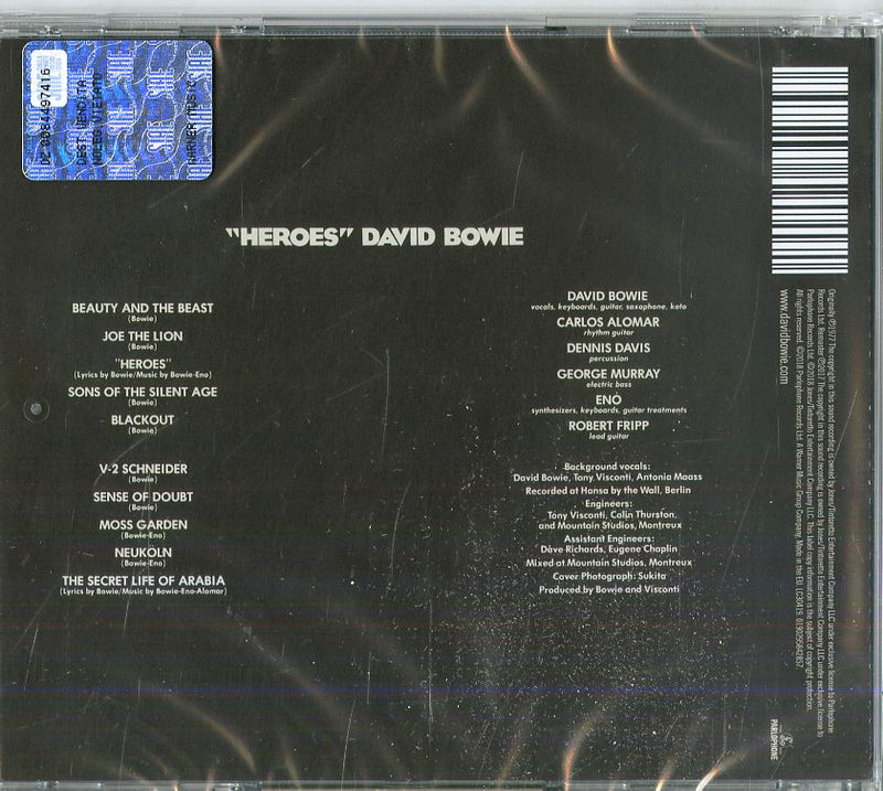 Bowie David - Heroes (Remastered Version) Cd 0190295842857