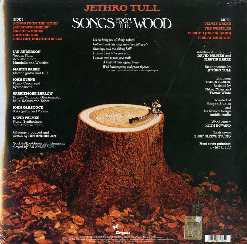 Jethro Tull - Songs From The Wood Vinile LP - Vinyl record 0190295847852