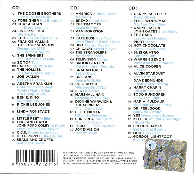 Compilation - 70S The Collection Cd 0190295912116