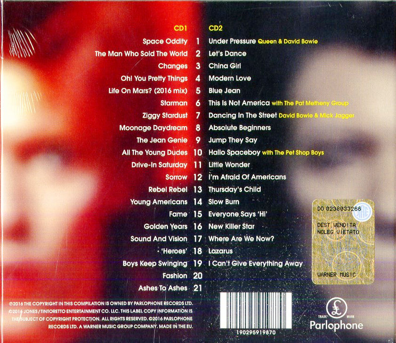 Bowie David - Legacy (The Very Best 2Cd) Cd 0190295919870