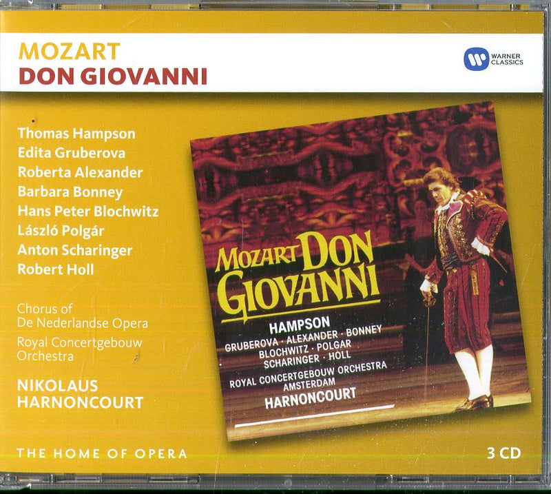 Nikolaus Harnoncourt( Direttore) - Don Giovanni, K527 (Opera Completa) Cd 0190295934798
