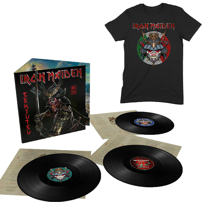 Iron Maiden - Senjutsu 180 Gr. Deluxe + Tshirt #M#  Lp 0190296471094