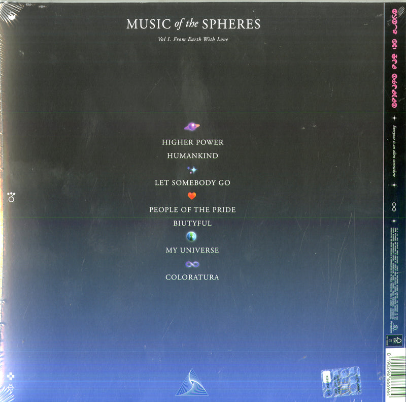 Coldplay - Music Of The Spheres Vinile Marmorizzato Lp 0190296666964