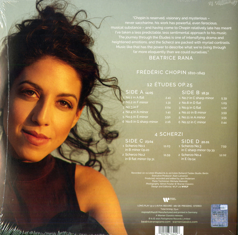 Rana Beatrice - Chopin Ã‰tudes Op. 25 & Scherzi Lp 0190296764226
