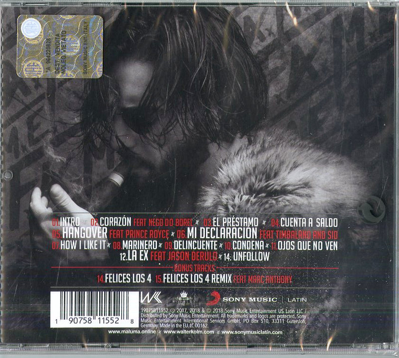 Maluma - F.A.M.E. Cd 0190758115528