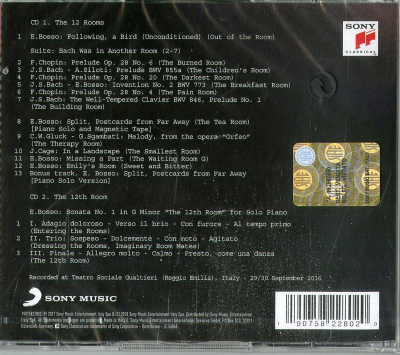 Bosso Ezio - The 12Th Room Cd 0190758228020
