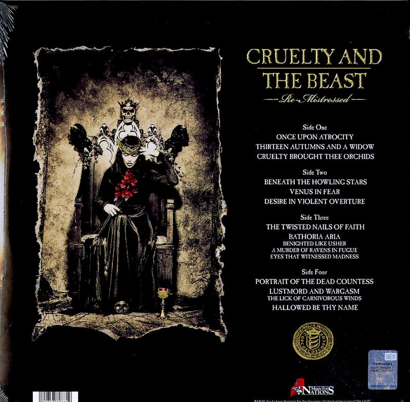 Cradle Of Filth - Cruelty And The Beast (Remixed And Remastered) Vinile LP - Vinyl record 0190758808819