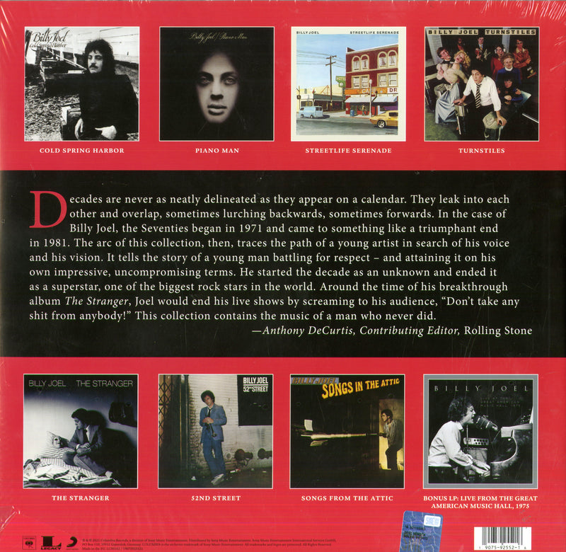 Joel Billy - The Vinyl Collection Volume 1 (Box 9 Lp) Lp 0190759255216