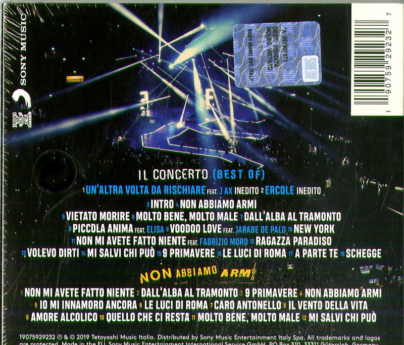 Meta Ermal - Non Abbiamo Armi Il Concerto (Best Of) Cd 0190759292327