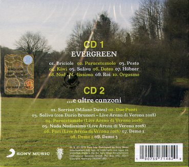 Calcutta - Evergreen...E Altre Canzoni Cd 0190759714829