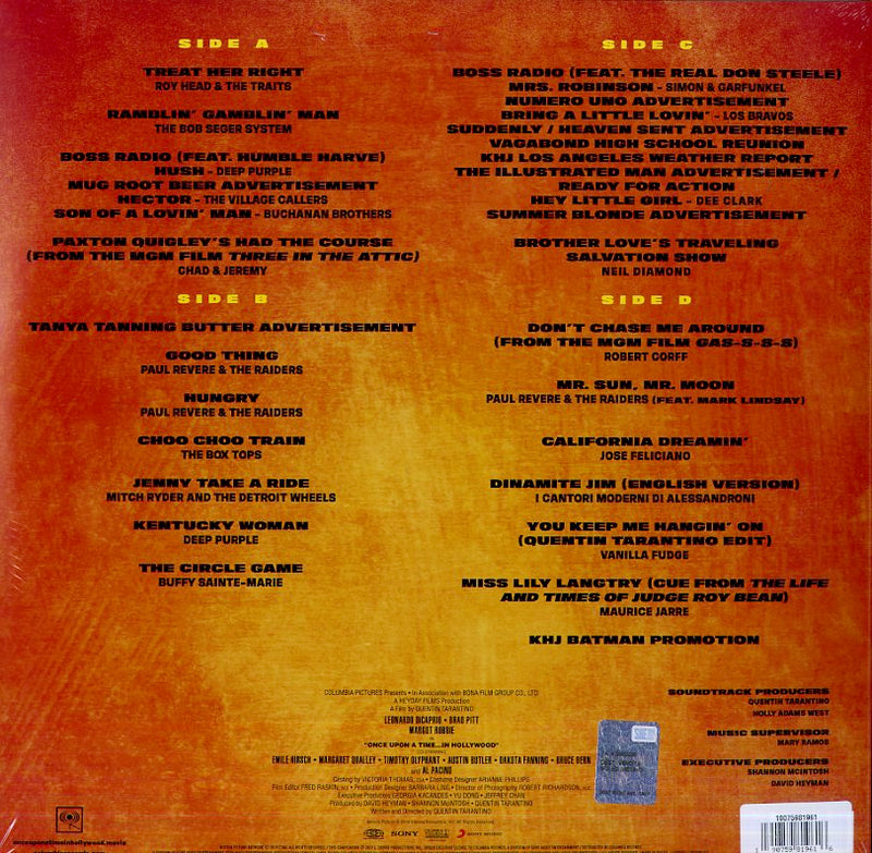 O. S. T. -Once Upon A Time In Hollywwod - Once Upon A Time In Hollywwod (Vinile Colorato Limited Edt.) Lp 0190759819616