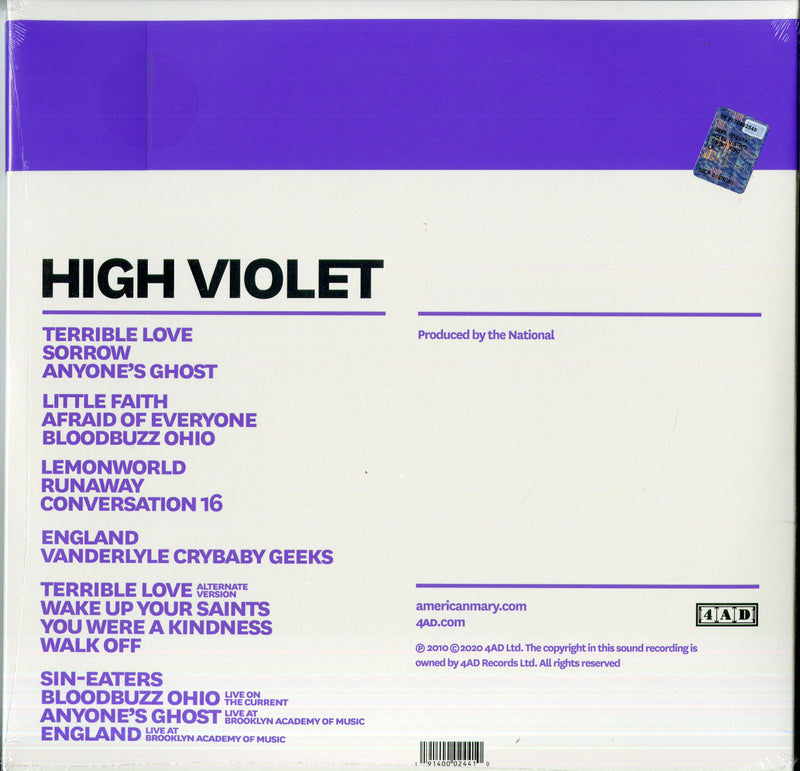 National The - High Violet (Expanded Edition) Vinile LP - Vinyl record 0191400024410