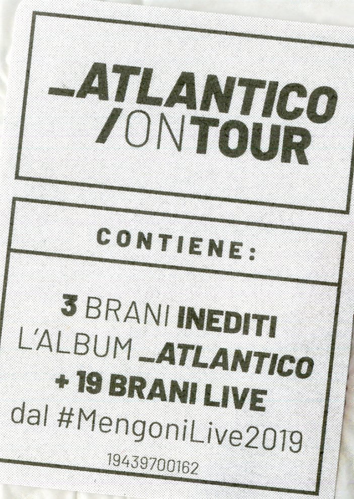 Mengoni Marco - Atlantico On Tour Cd 0194397001624