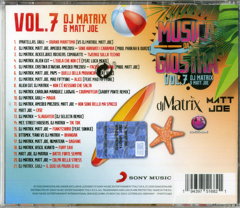 Dj Matrix & Matt Joe - Musica Da Giostra Vol.7 CD 0194397516821