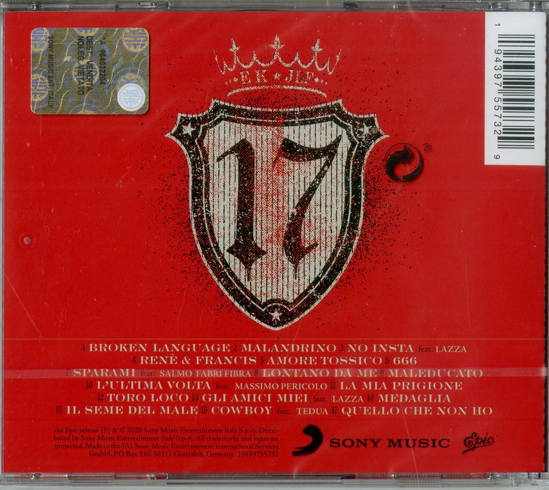 Emis Killa & Jake La Furia - 17 CD 0194397557329