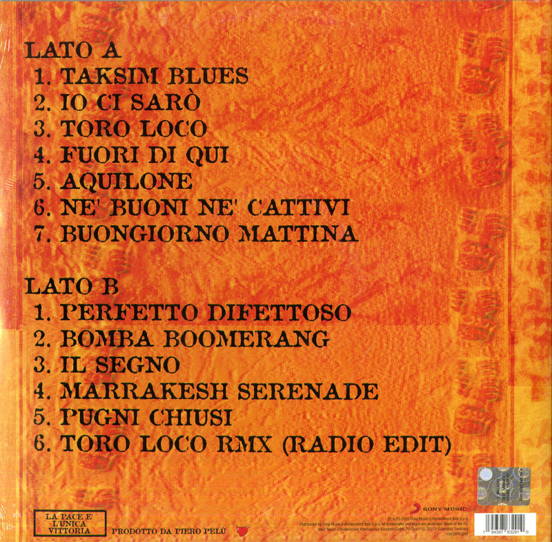 Pelu' Piero - Ne Buoni Ne Cattivi (140 Gr. Gatefold Sleeve Vinile Arancione Limited Edt.) Lp 0194397632910