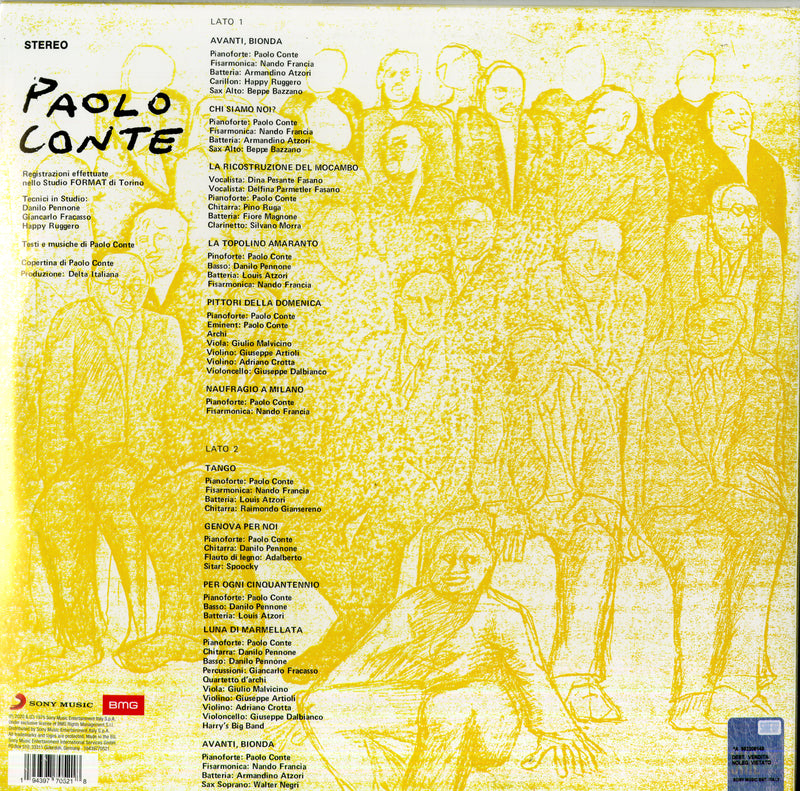 Conte Paolo - Paolo Conte (140 Gr. Sleeve Vinile Giallo Limited Edt.) Vinile LP - Vinyl record 0194397705218