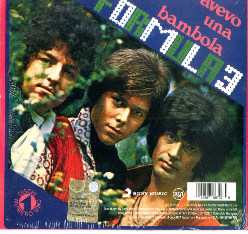 Formula 3 - Questo Folle Sentimento, Avevo Una Bambola (7") Lp 0194397967975