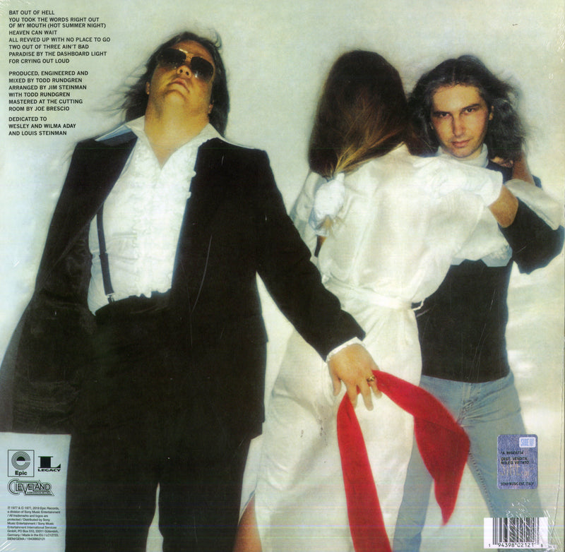 Meat Loaf - Bat Out Of Hell (Clear Vinyl) Lp 0194398021218