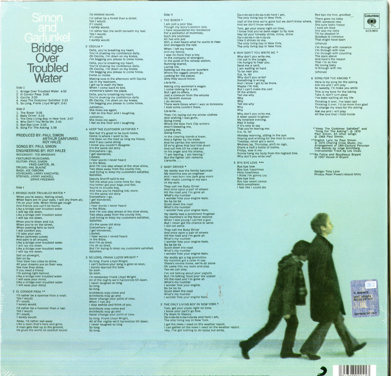 Simon & Garfunkel - Bridge Over Troubled Water Lp 0194398022413