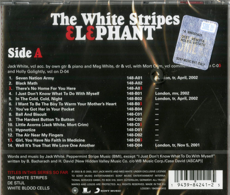 White Stripes The - Elephant CD 0194398424125