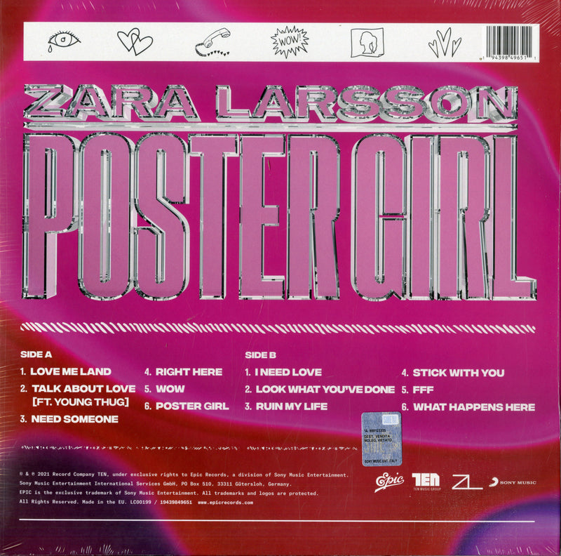 Larsson Zara - Poster Girl Lp 0194398496511