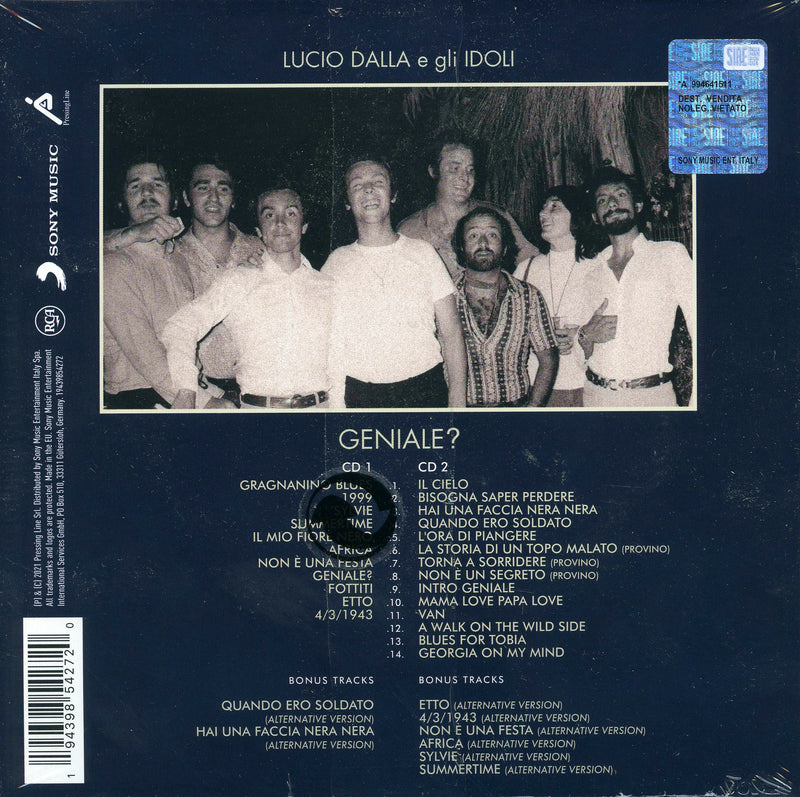 Dalla Lucio E Gli Idoli - Geniale (Nuova Edizione 2021 Con Bonus) Cd 0194398542720