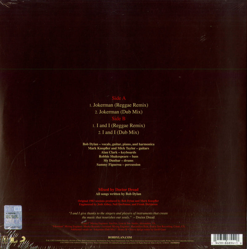 Dylan Bob - Jokerman / I And I Remixes (Rsd 21) Lp 0194398689418