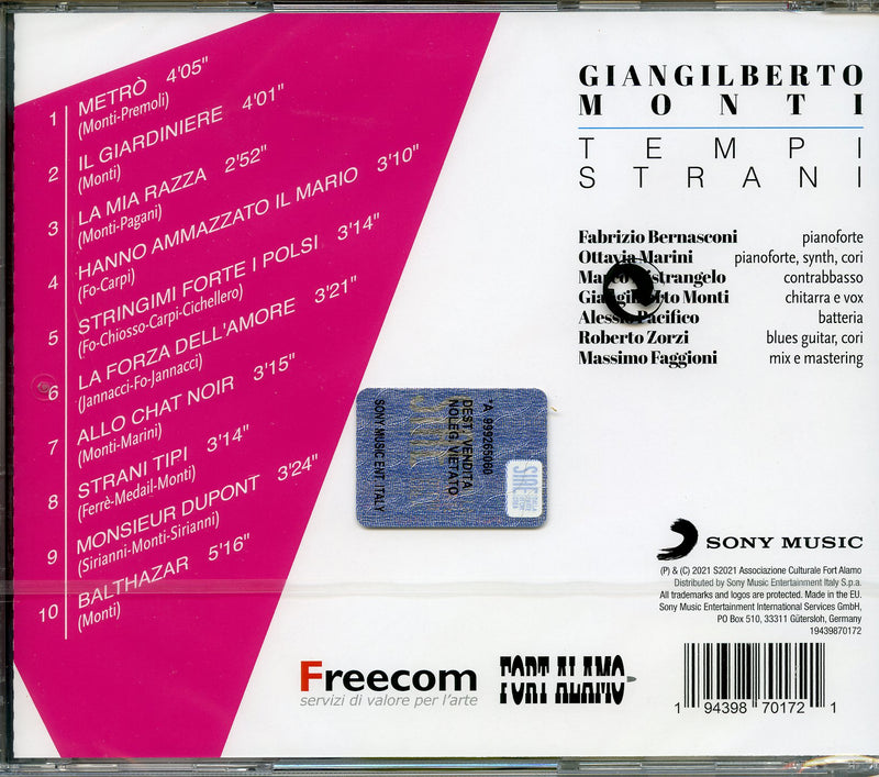 Monti Giangilberto - Tempi Strani CD 0194398701721