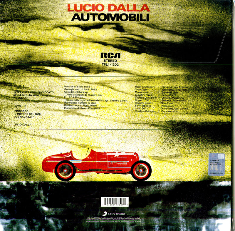 Dalla Lucio - Automobili (Vinyl Legacy Edt. Vinile Originale Con Libretto) Lp 0194398770017