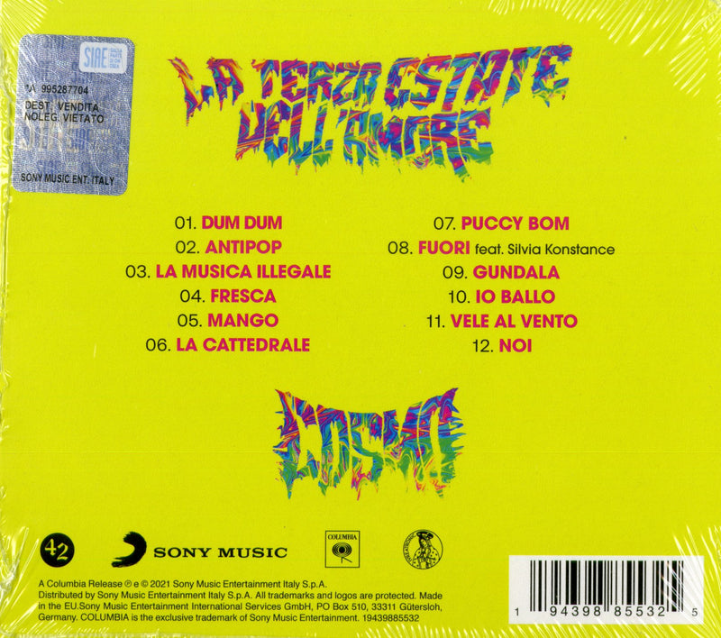 Cosmo - La Terza Estate Dell'Amore Cd 0194398855325