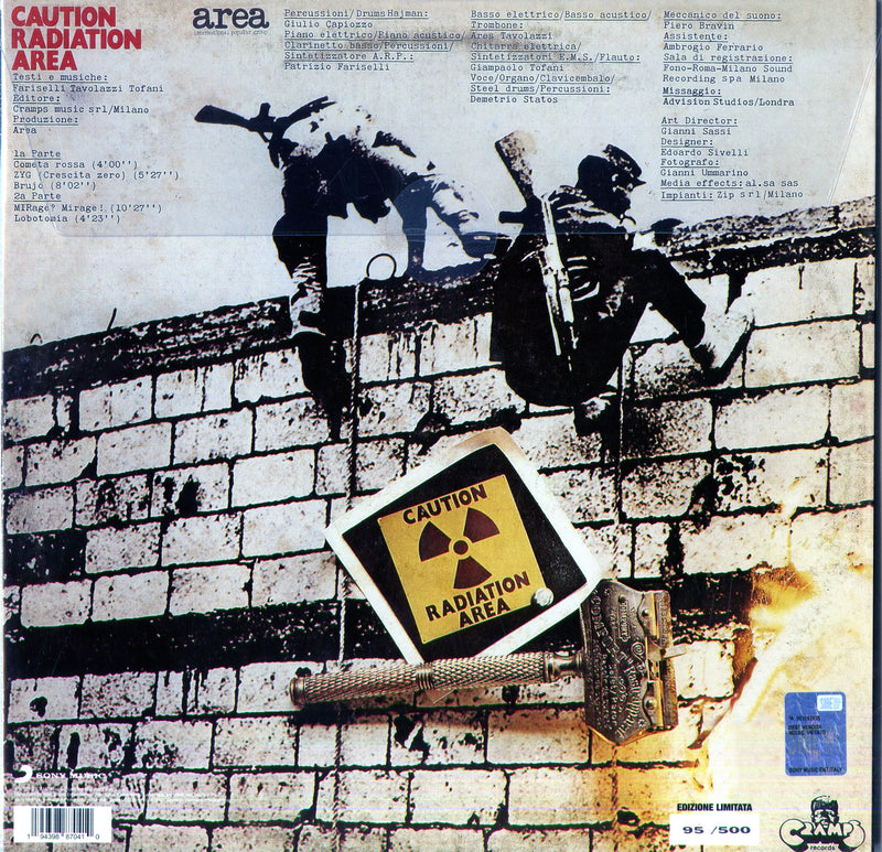 Area - Caution Radiation Area Vinile Numerato Colorato  Lp 0194398870410