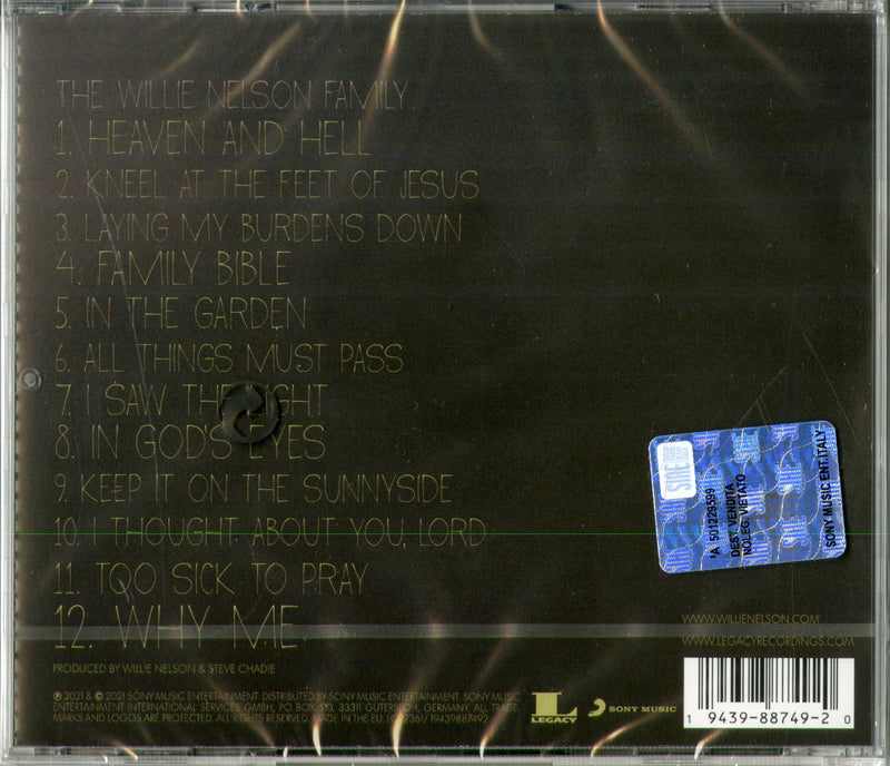 Nelson Willie - The Willie Nelson Family Cd 0194398874920