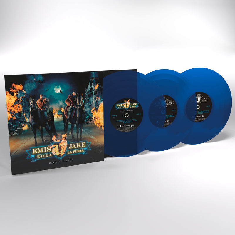 Emis Killa & Jake La Furia - 17 Dark Edition (3 Blue Transparent Vinyls) Lp 0194398885711