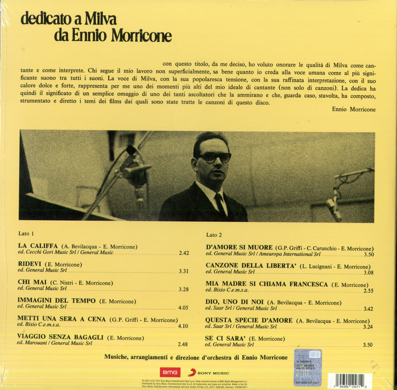 Milva - Dedicato A Milva Da Ennio Morricone Lp 0194399104712