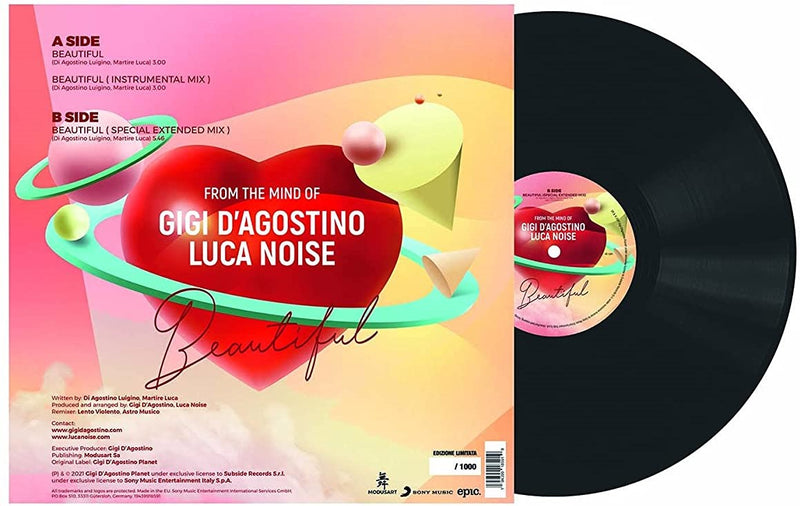 D'Agostino Gigi & Luca Noise - Beautiful Lp 0194399185919