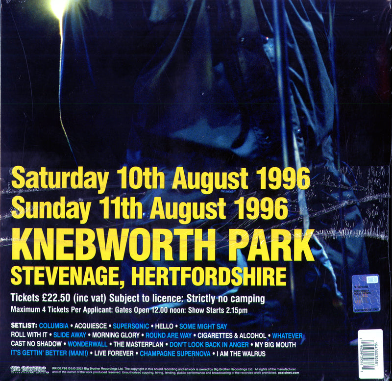 Oasis - Oasis Knebworth 1996 Lp 0194399393611