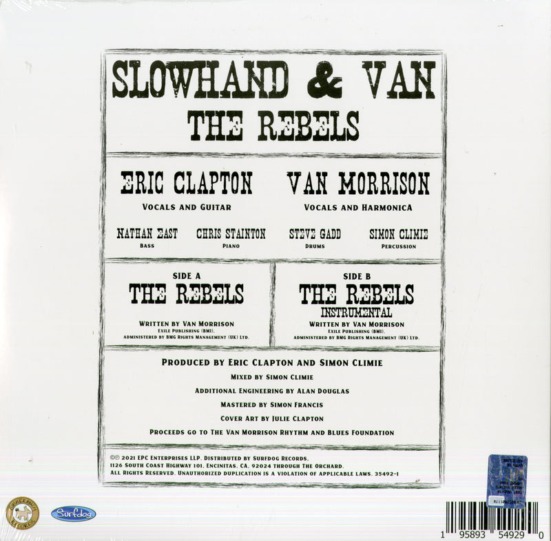 Slowhand & Van - The Rebels Lp 0195893549290