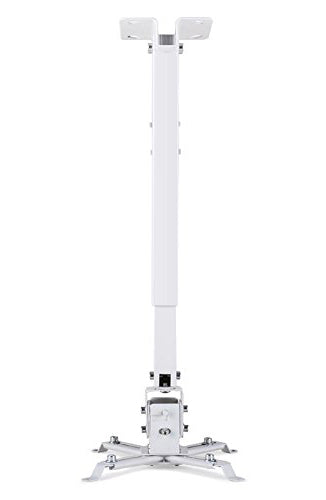 Supporto a soffitto per videoproiettore "Slim", universale, regolabile da 42/65cm (bianco)