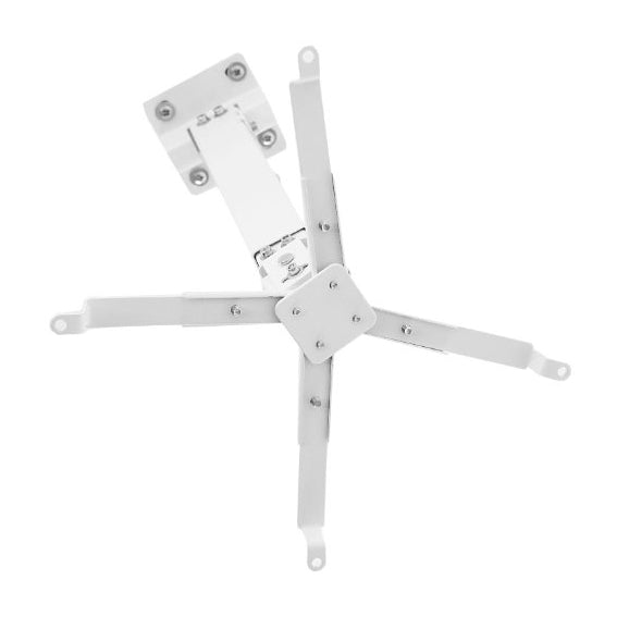 Supporto a soffitto per videoproiettore "Slim", universale, regolabile da 42/65cm (bianco)