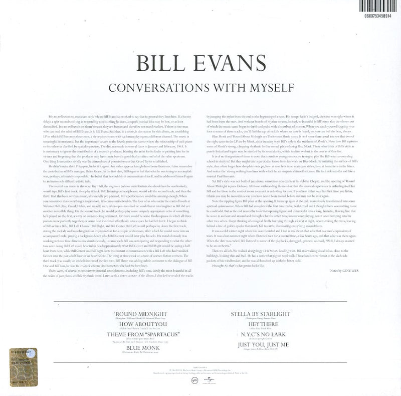 Evans Bill - Conversations With Myself Lp 0600753458914