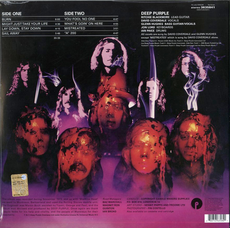 Deep Purple - Burn Vinile LP - Vinyl record 0600753635841