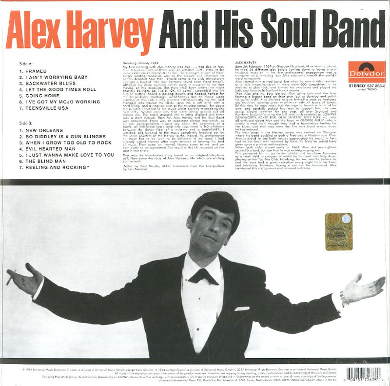 Harvey Alex - Alex Harvey And His Soul Band Vinile LP - Vinyl record 0600753726389