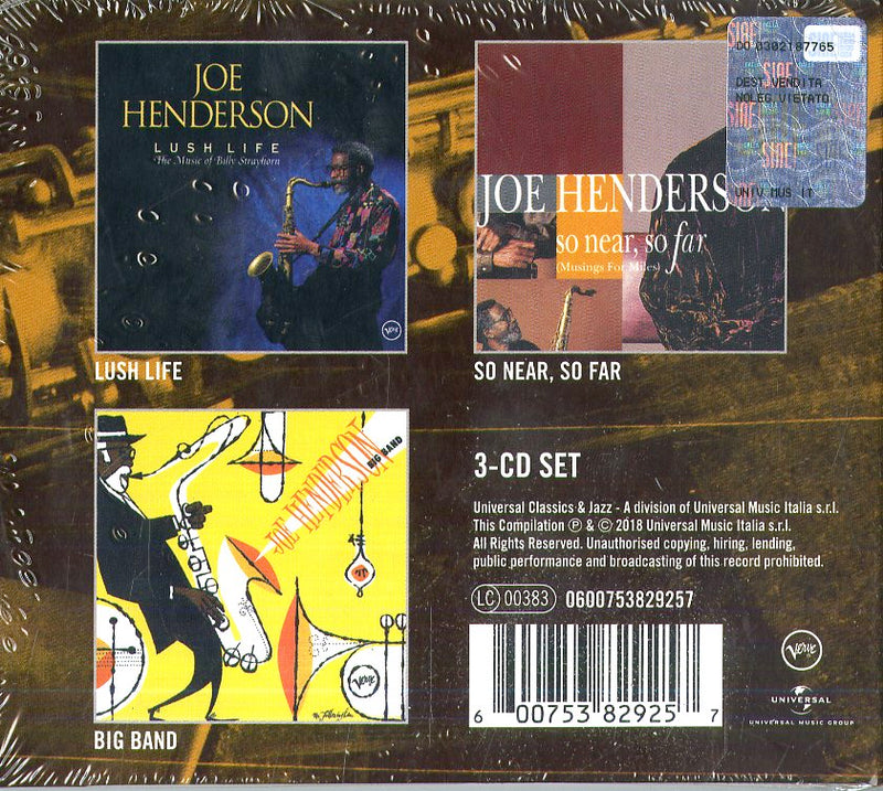 Henderson Joe - 3 Essential Albums Cd 0600753829257