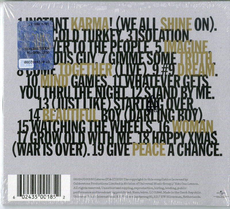 Lennon John - Gimme Some Truth Cd 0602435001852