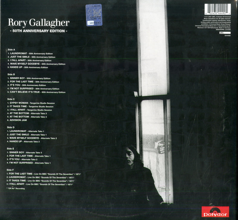 Gallagher Rory - Rory Gallagher (50 Th) Lp 0602435444925